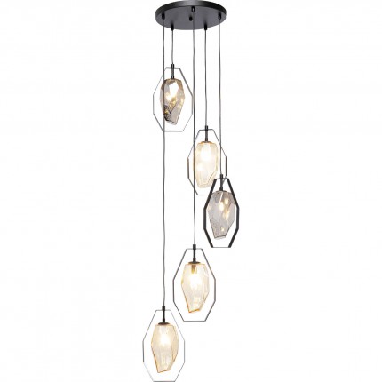 Hanglamp Diamond Fever Ø42cm zwart Kare Design