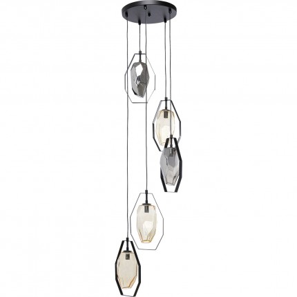 Hanglamp Diamond Fever Ø42cm zwart Kare Design