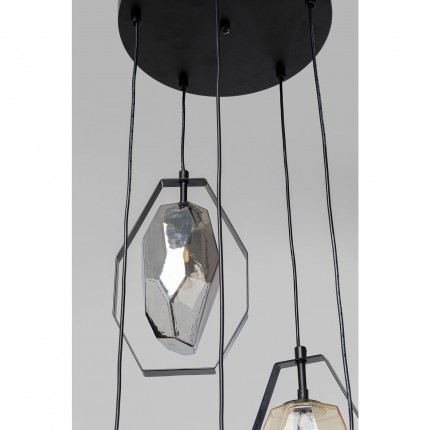 Hanglamp Diamond Fever Ø42cm zwart Kare Design