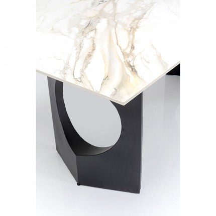 Table Eternity Oho 180x90cm white and black Kare Design