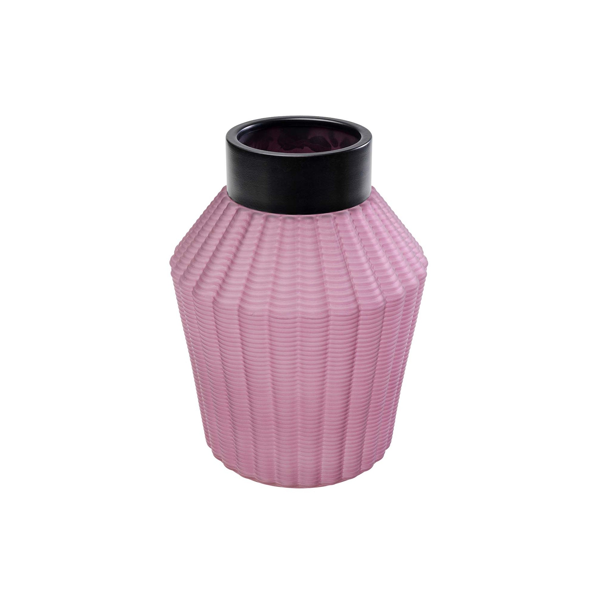 Vase Barfly purple matte 28cm Kare Design