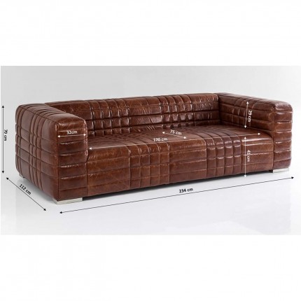 Sofa Square Dance 3-Seater Kare Design