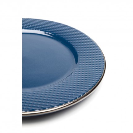 Plate Muse blue Ø27cm (4/Set) Kare Design