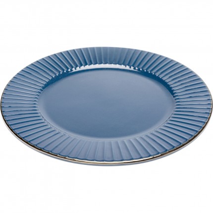 Plate Muse blue Ø27cm (4/Set) Kare Design