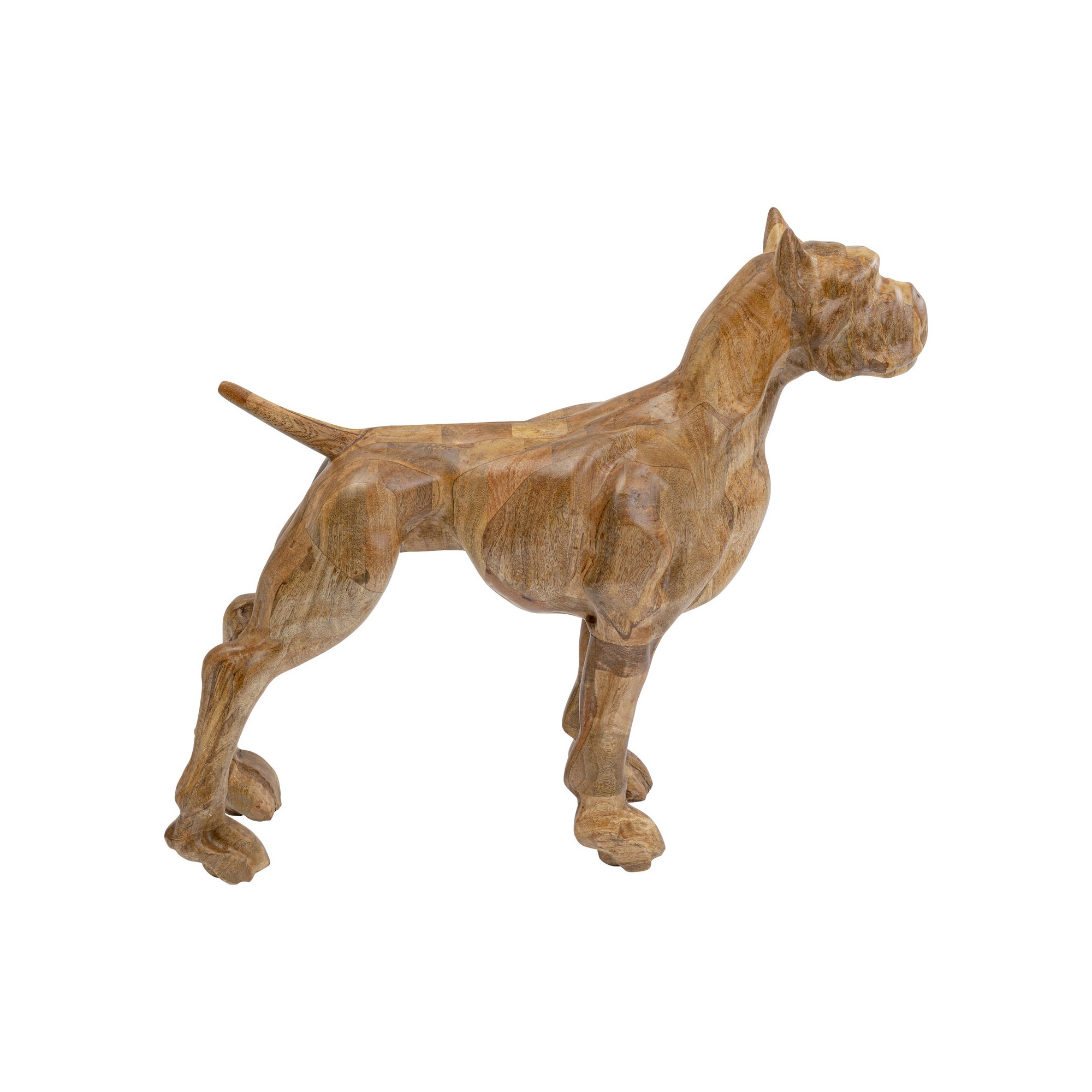 Figurine décorative Bulldog Wood 70x78cm