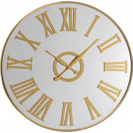 Wall Clock Casino mirror gold 76cm Kare Design