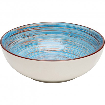 Bowl Swirl Ø22cm blue (4/set) Kare Design