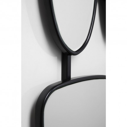 Wall Mirror Nastro black 80x114cm Kare Design