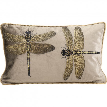 Cushion dragonfly brown 50x30cm Kare Design