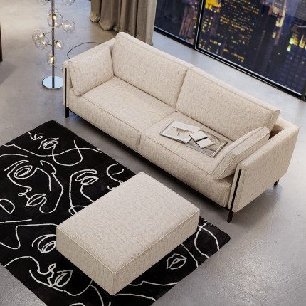 Sofa Victor 3-Zits beige Kare Design