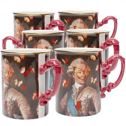 Mug Duke Butterfly (6/Set) Kare Design