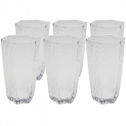 Waterglazen Lang Cascata (6/Set) Kare Design