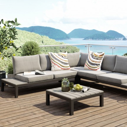 Tuinmeubelset Holiday zwart Kare Design