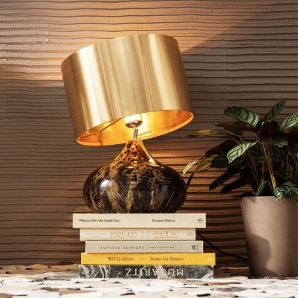 Table Lamp Mamo Deluxe brown and gold Kare Design