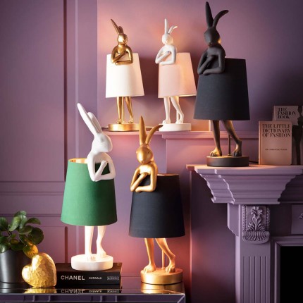 Table Lamp Animal rabbit 68cm black Kare Design