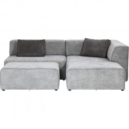 Sofa Infinity Ottomane Grey Right Kare Design