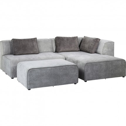 Sofa Infinity Ottomane Grey Right Kare Design