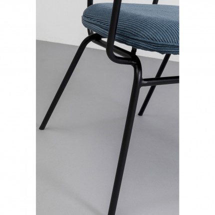 Chair with armrests Viola blue Kare Design