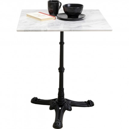 Eettafel Bistrot vierkant 60x60cm wit marmer Kare Design