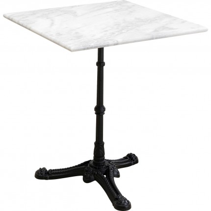 Eettafel Bistrot vierkant 60x60cm wit marmer Kare Design