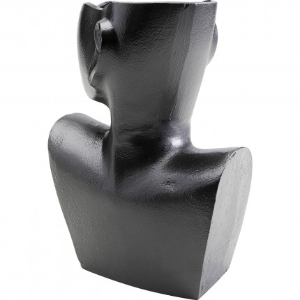 Vase Rostro side black 27cm Kare Design