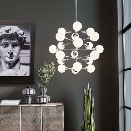 Hanglamp Bulb Fiction 20 Zilver Kare Design