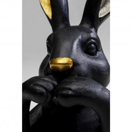 Deco bust rabbit 23cm black Kare Design