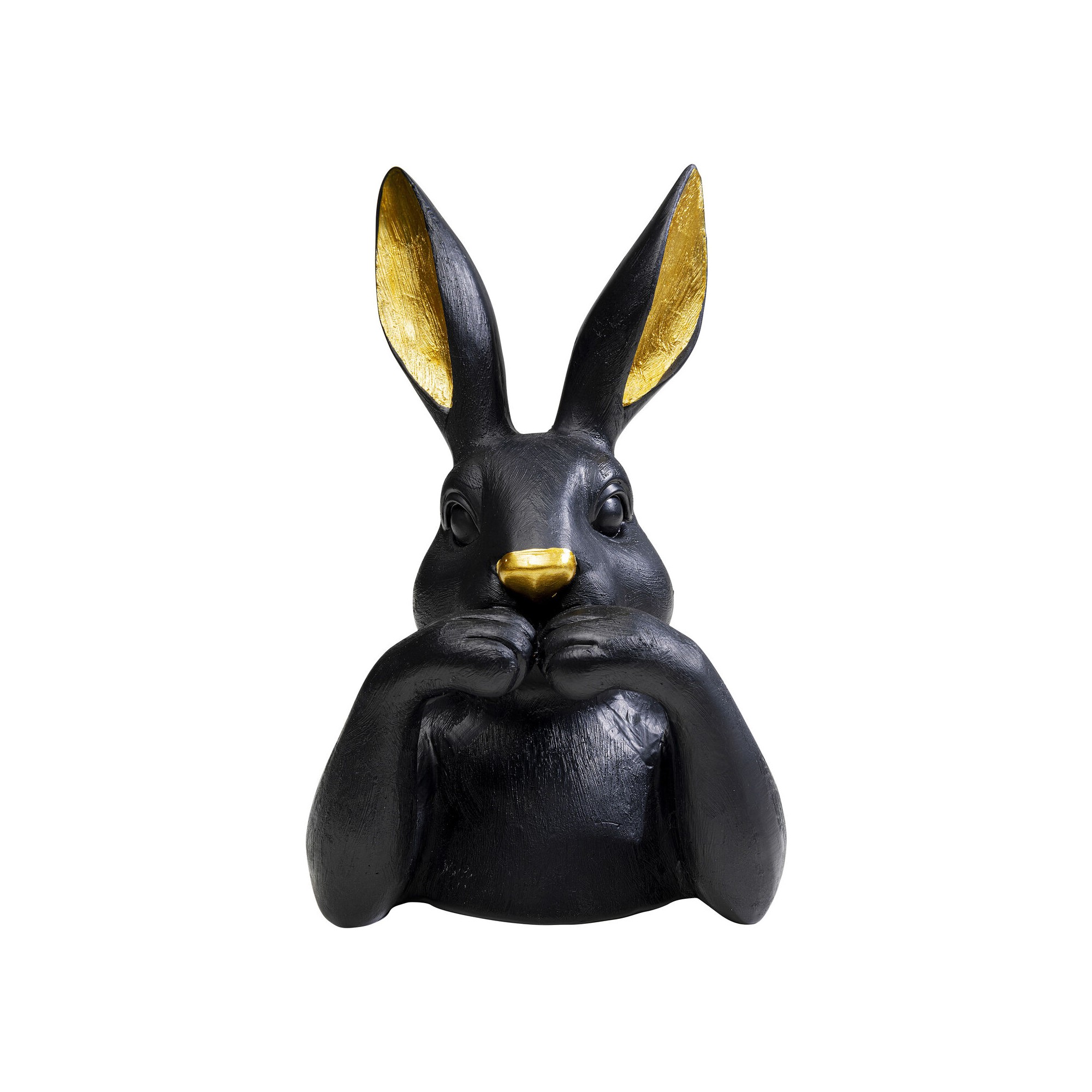 Deco bust rabbit 23cm black Kare Design