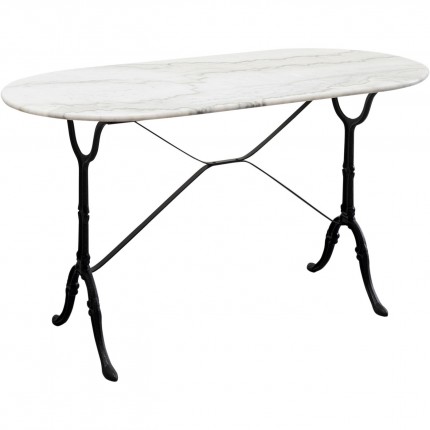 Eettafel Bistrot 120x60cm wit marmer Kare Design