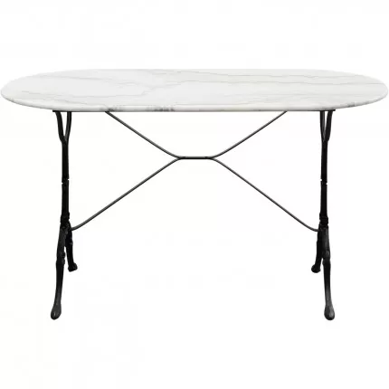 Eettafel Bistrot 120x60cm wit marmer Kare Design