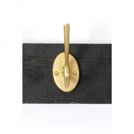 Wall Coat Rack Classico 60cm black and gold Kare Design