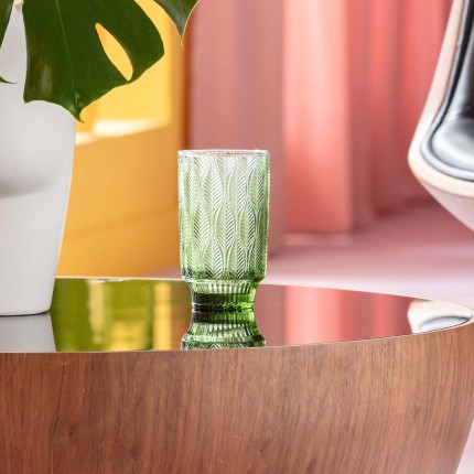 Water Glass Fogli green (6/set) Kare Design