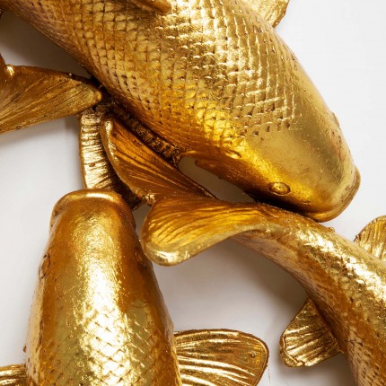 Wall Decoration fish koi gold 102cm Kare Design