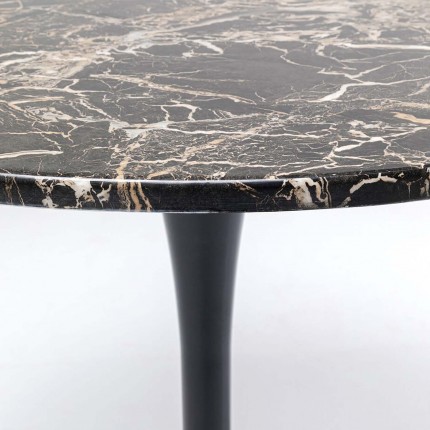 Eettafel Schickeria Marbleprint Black 80cm Kare Design