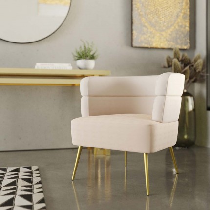 Fauteuil Sandwich creme Kare Design