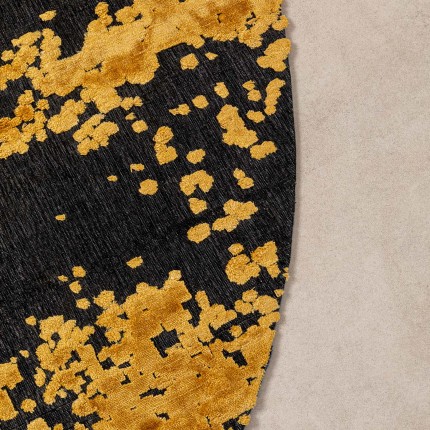 Carpet Silja ochre and black Ø200cm Kare Design