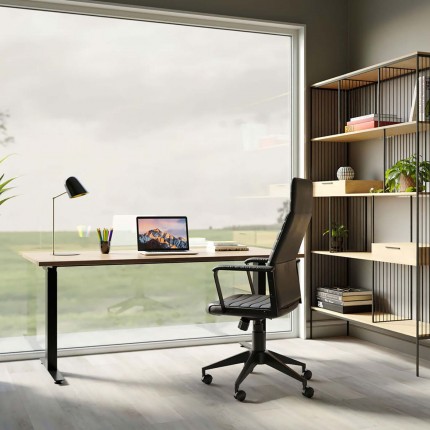 Bureau Smart Jackie Eik Zwart 160x80cm Kare Design