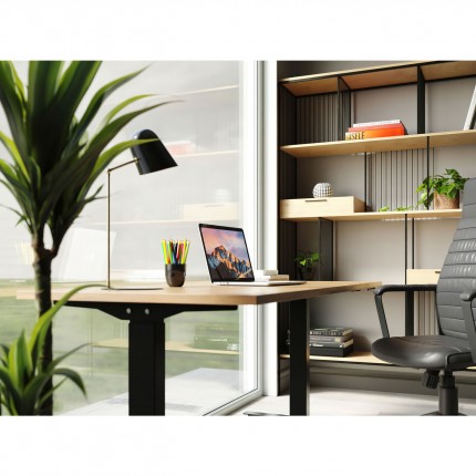 Bureau Smart Jackie Eik Zwart 160x80cm Kare Design