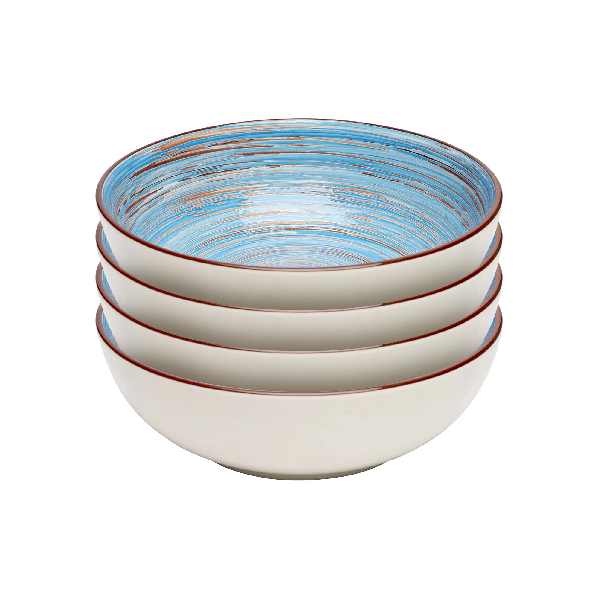 Bowl Swirl Ø22cm blue (4/set) Kare Design