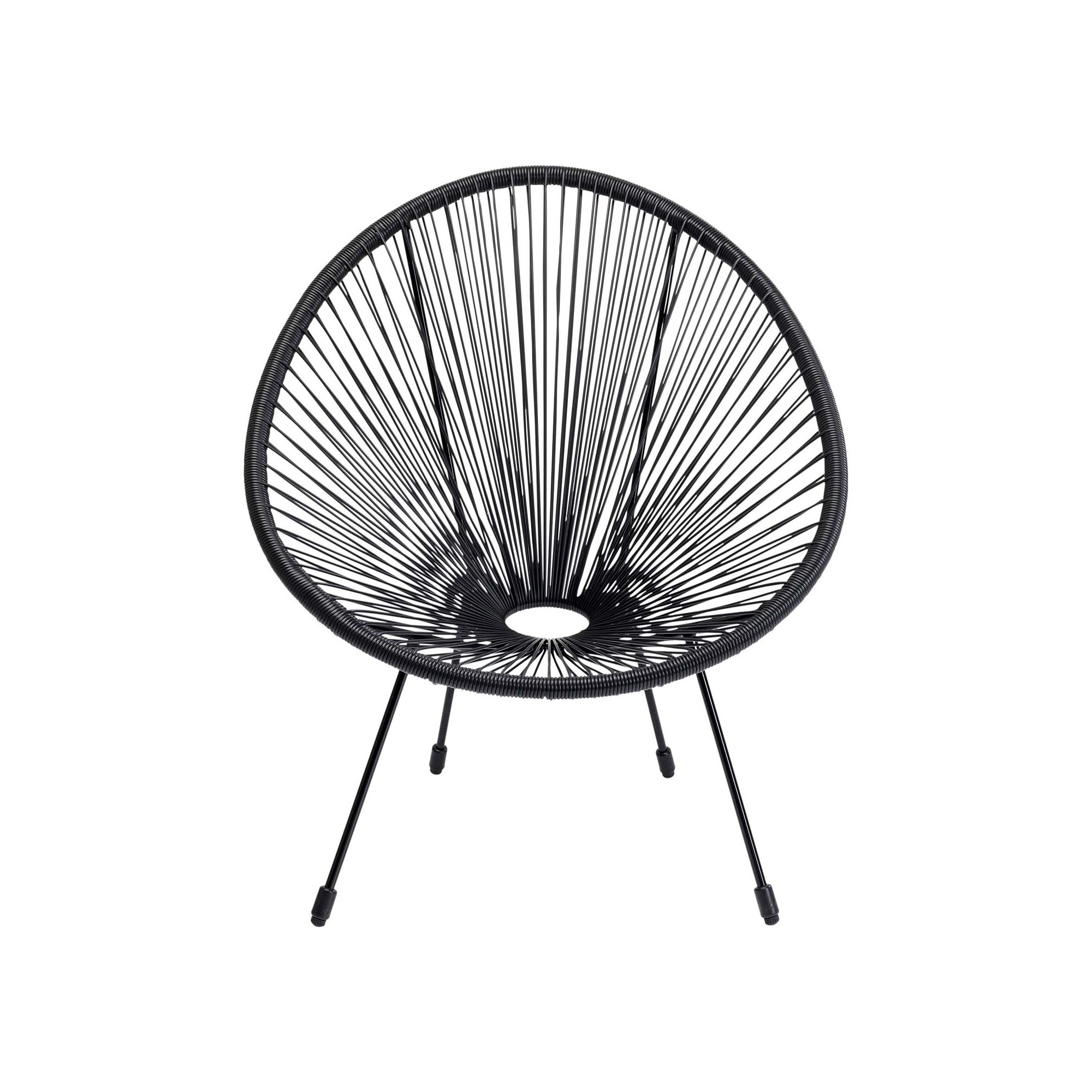 Outdoor Armchair Acapulco Mono black Kare Design