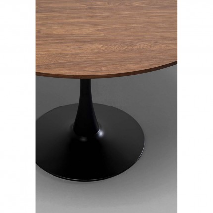 Eettafel Schickeria 110cm walnoot en zwart Kare Design