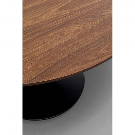 Eettafel Schickeria 110cm walnoot en zwart Kare Design