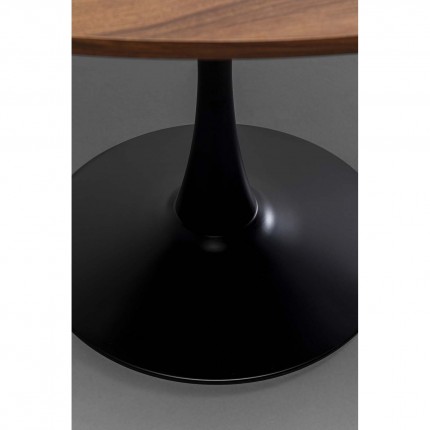 Table Schickeria Ø110cm walnut and black Kare Design