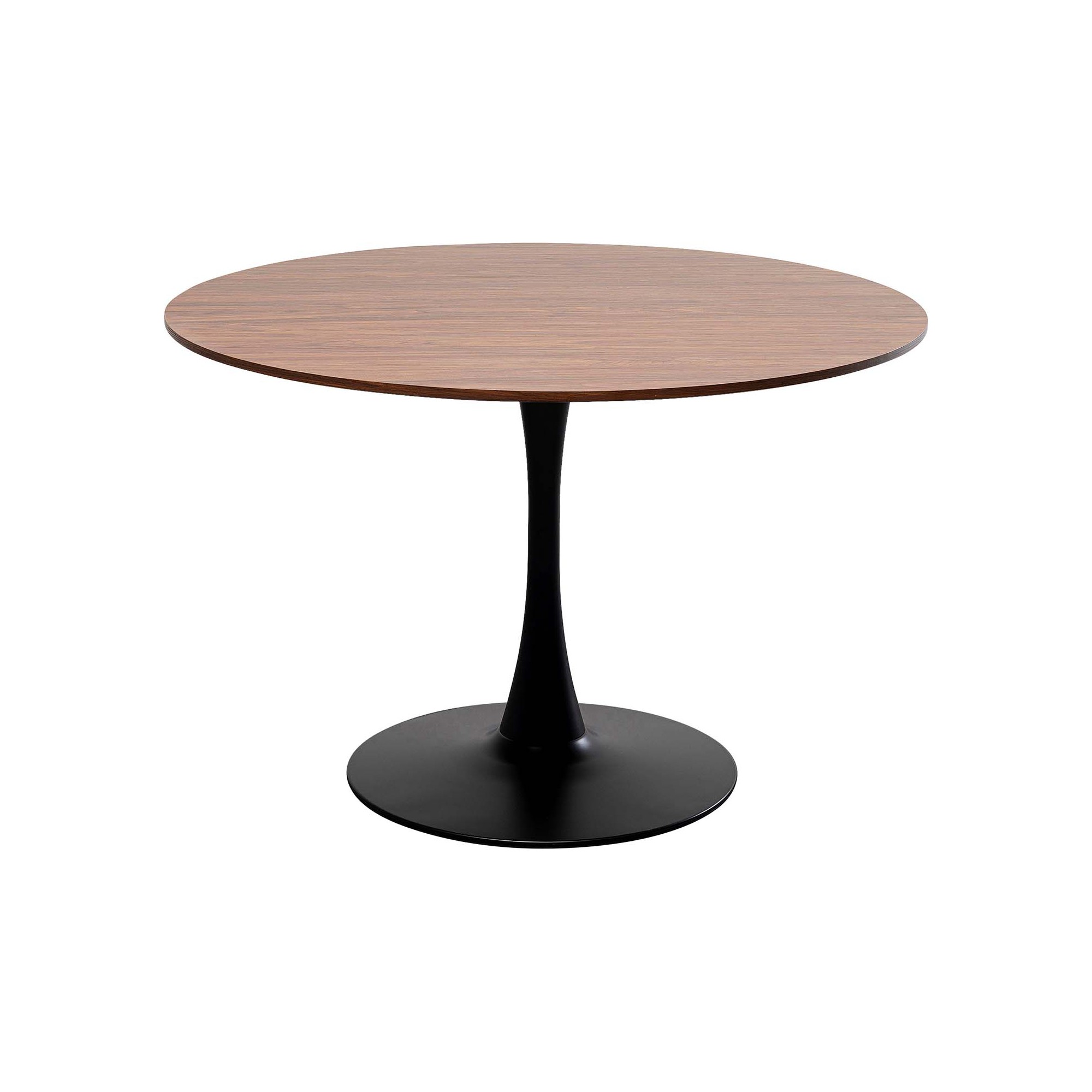 Table Schickeria Ø110cm walnut and black Kare Design