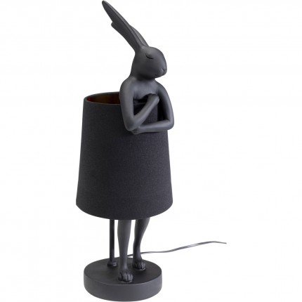 Table Lamp Animal rabbit 50cm black Kare Design