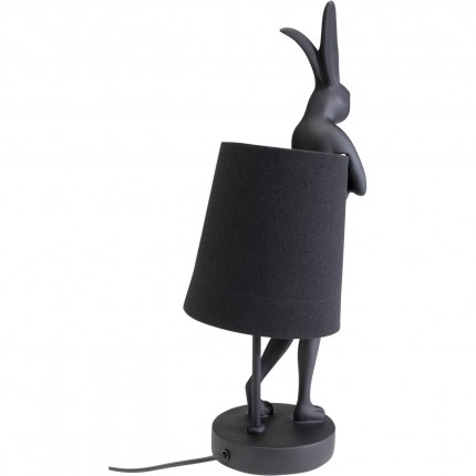 Table Lamp Animal rabbit 50cm black Kare Design