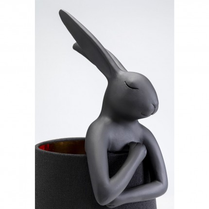 Tafellamp Animal Rabbit zwart 50cm Kare Design