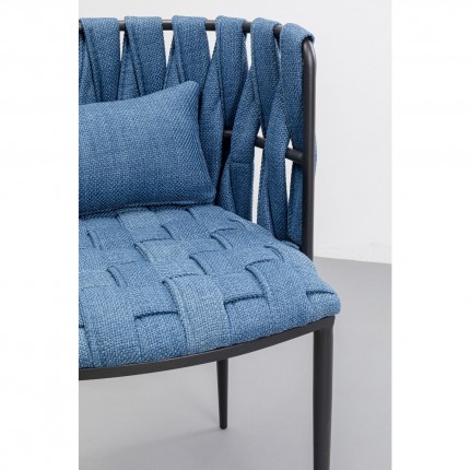 Stoel met armleuningen Saluti blauw Kare Design