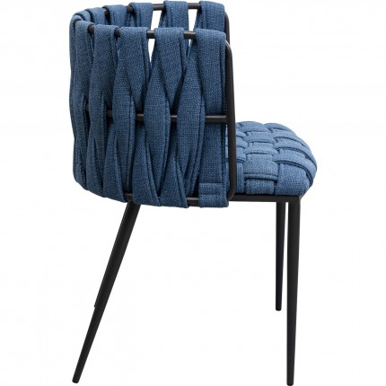 Stoel met armleuningen Saluti blauw Kare Design