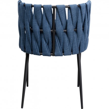 Stoel met armleuningen Saluti blauw Kare Design